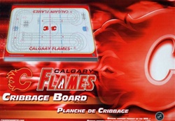 NHL Cribbage Board Calgary Flames